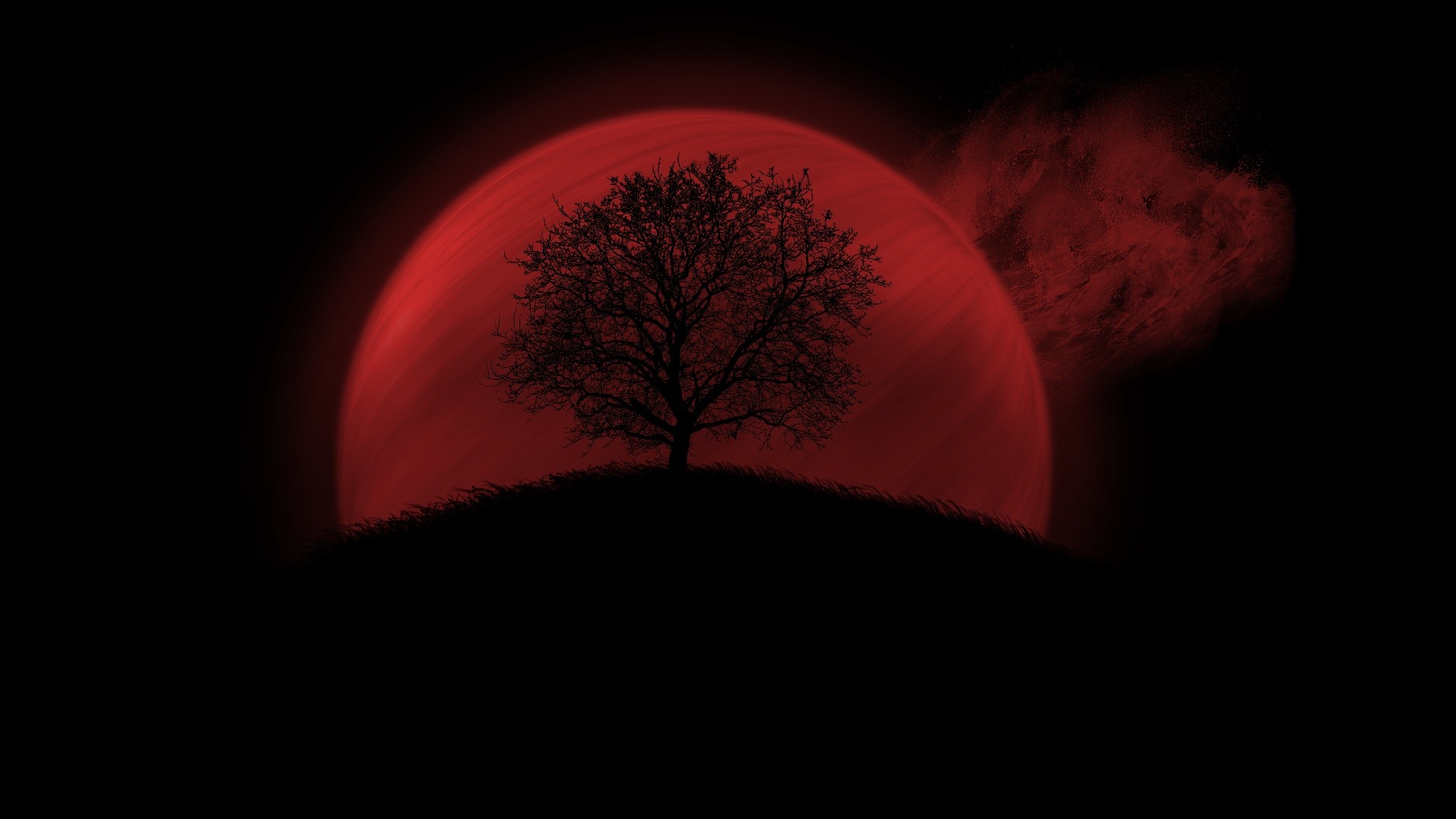 Blue And Red Moon Wallpaper Photos Free Hd 4k Background Wallpaperss