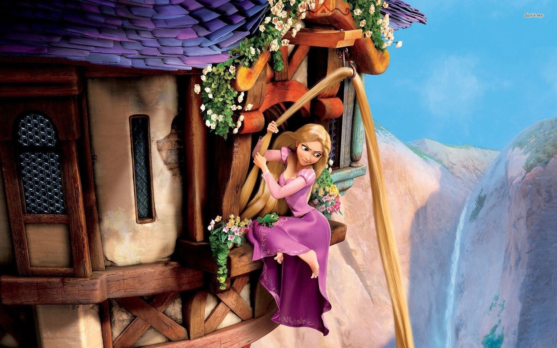 Disney Tangled Rapunzel, chameleon, white background, Tangled, Rapunzel  Complicated story, HD wallpaper | Wallpaperbetter