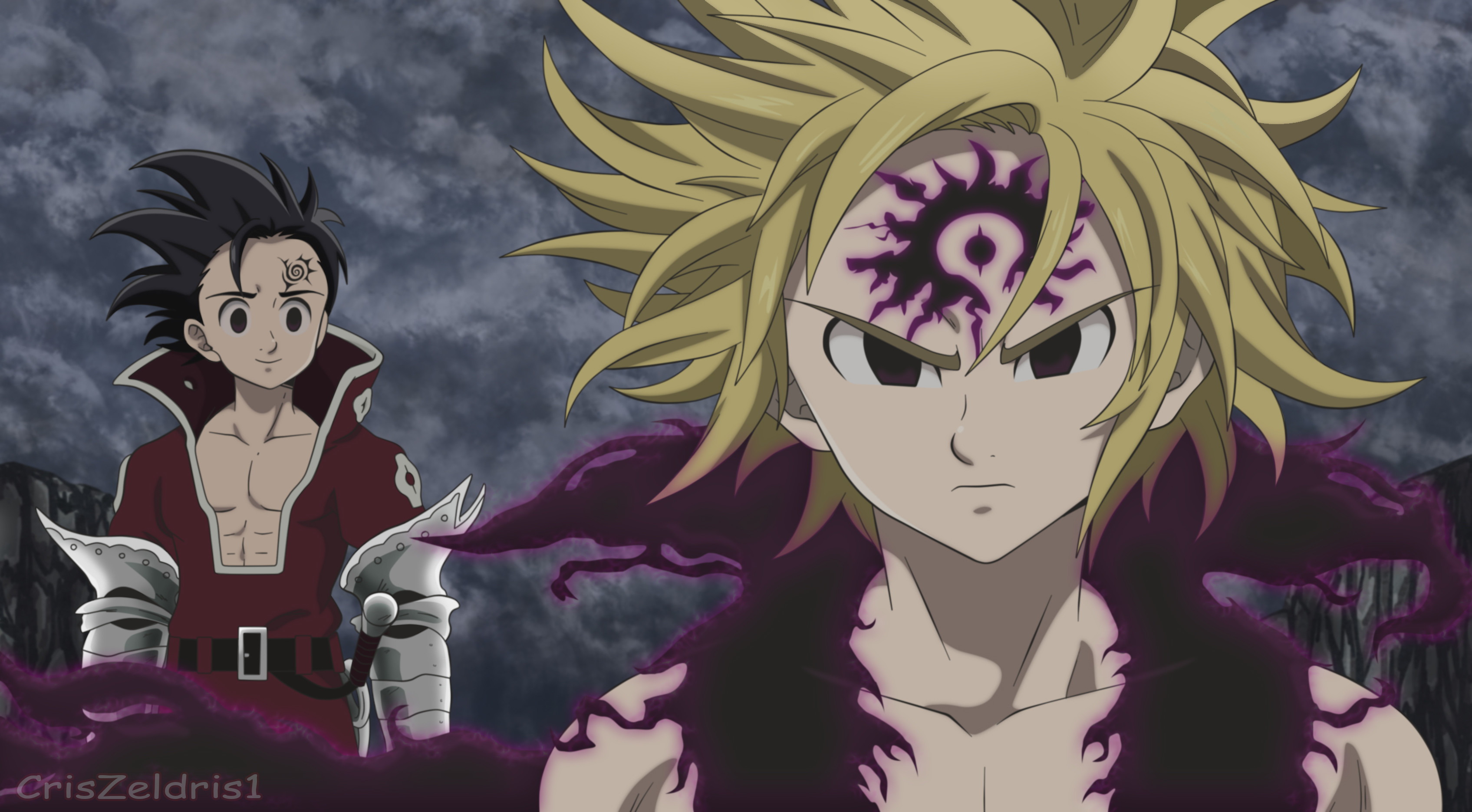 Zeldris (The Seven Deadly Sins), Meliodas (The Seven Deadly Sins) wallpaper and backg...