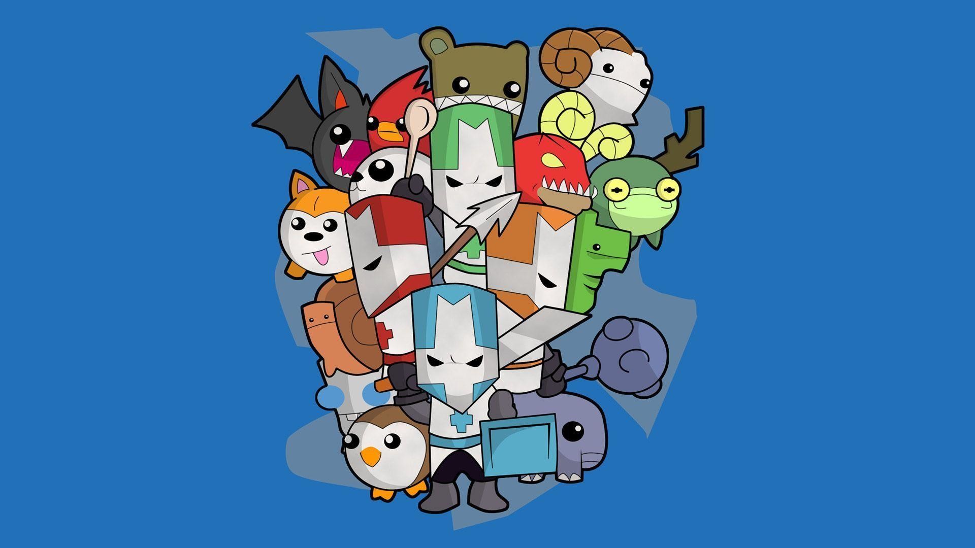 Download Castle Crashers Characters In Colors Wallpaper