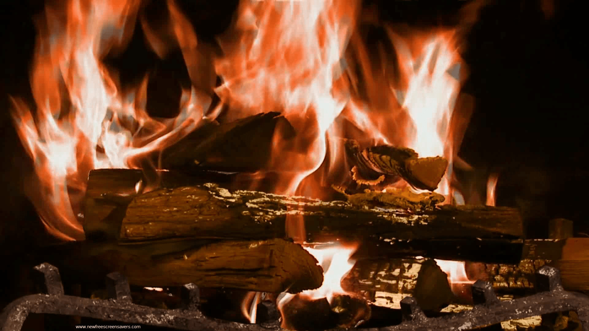 download free fireplace screensaver