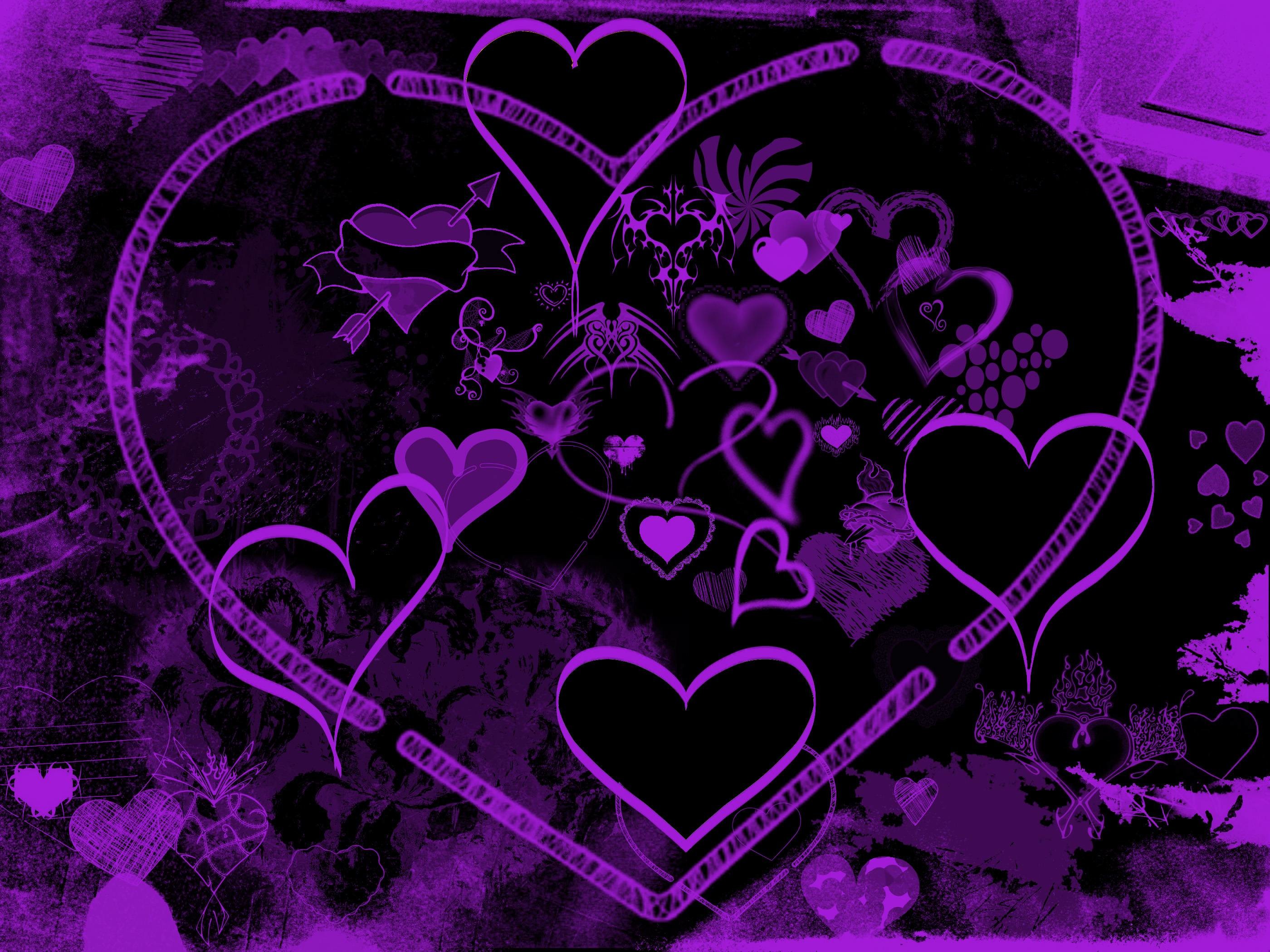 dark neon purple heart  widgetopia homescreen widgets for iPhone  iPad   Android