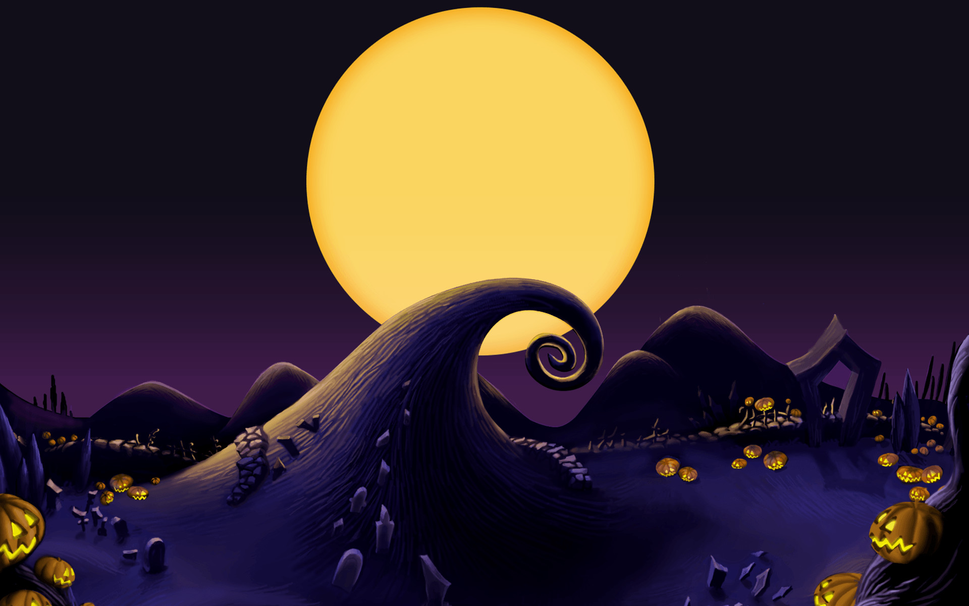 640x1136 The Nightmare Before Christmas Landscape Iphone 5 wallpaper