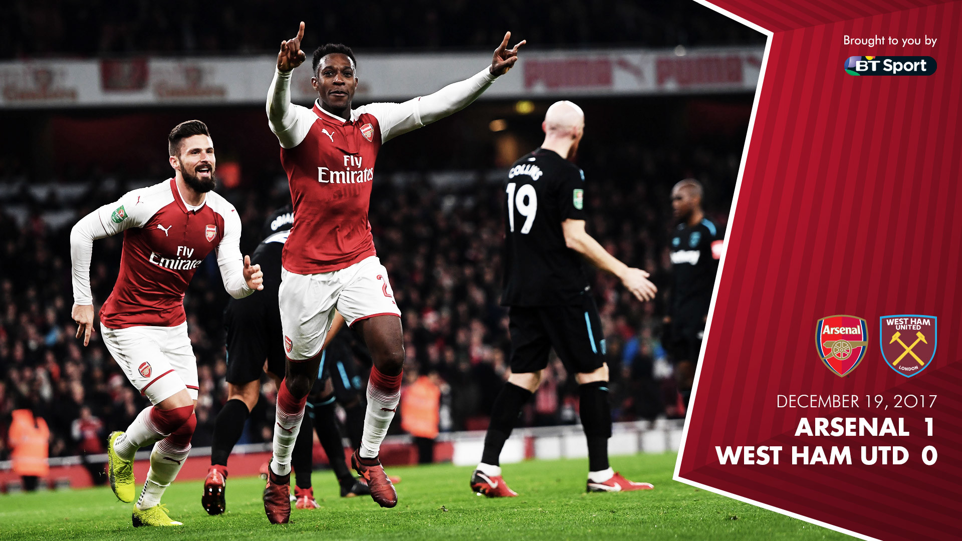 Arsenal 1-0 West Ham United. 07 Jan 2018 1920x1080
