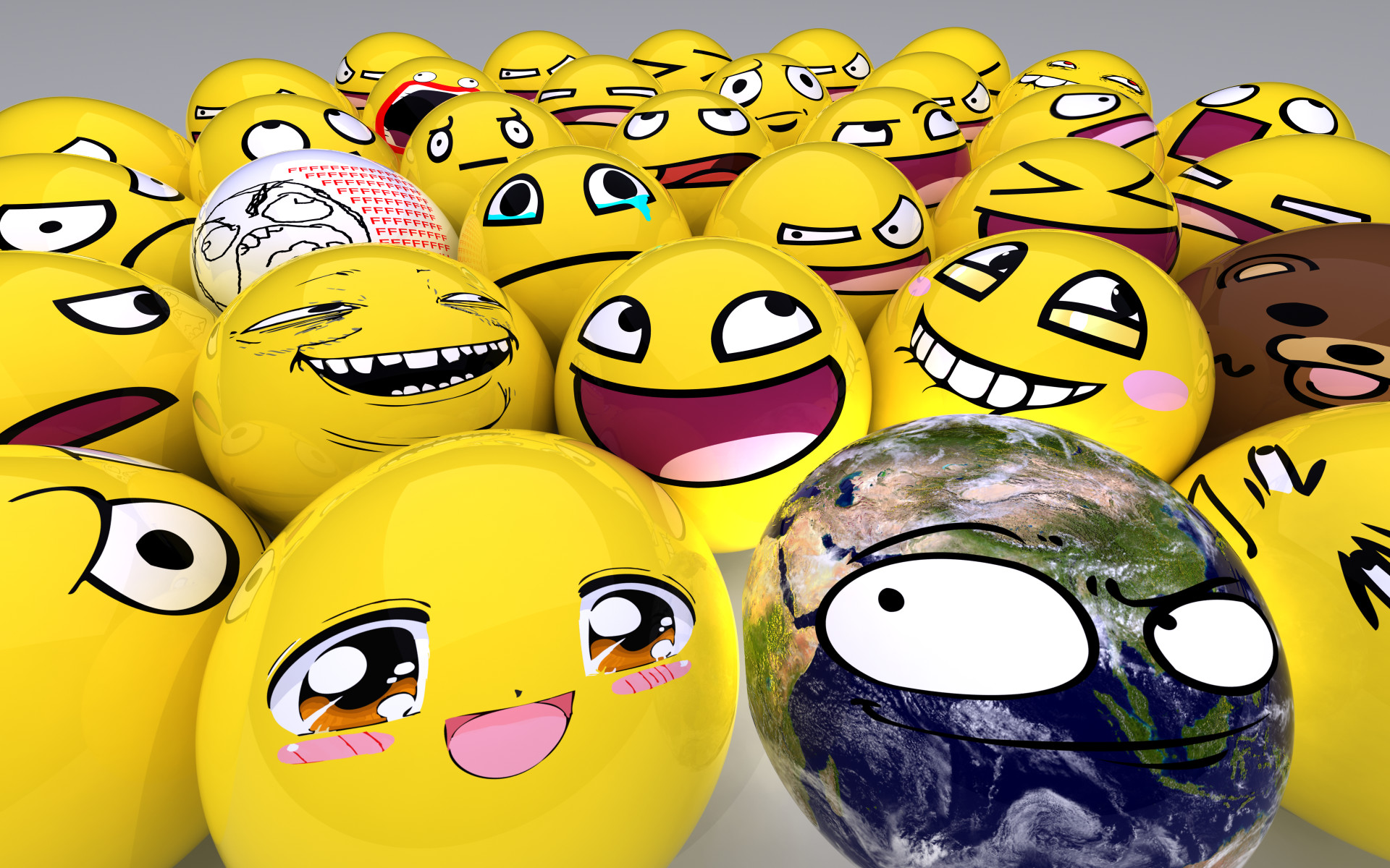 ... Awesome Face Backgrounds 1920x1200