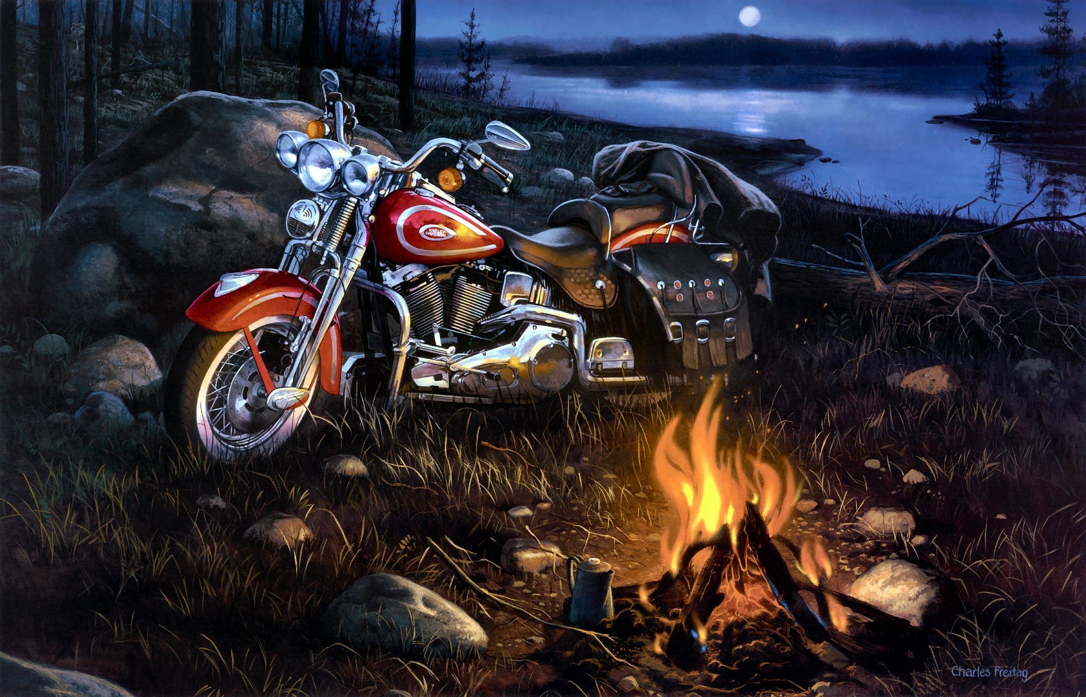 Harley Davidson 3D Wallpaper (63+ pictures)
