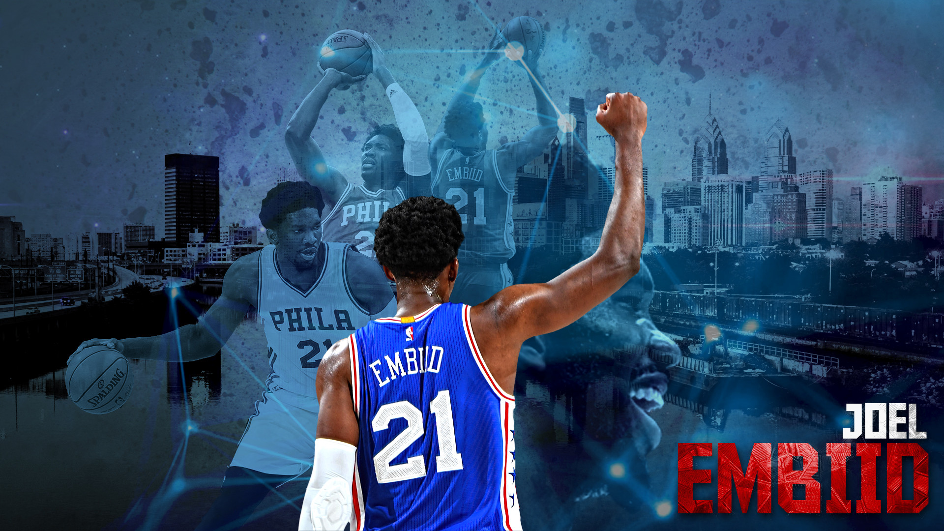 Jr NBA Asia  Download this FREE wallpaper of Joel Embiid and Ben Simmons  from the Philadelphia 76ers  HERE httpowly9dVD50ky4nJ Which  players would you like us to create for you next 
