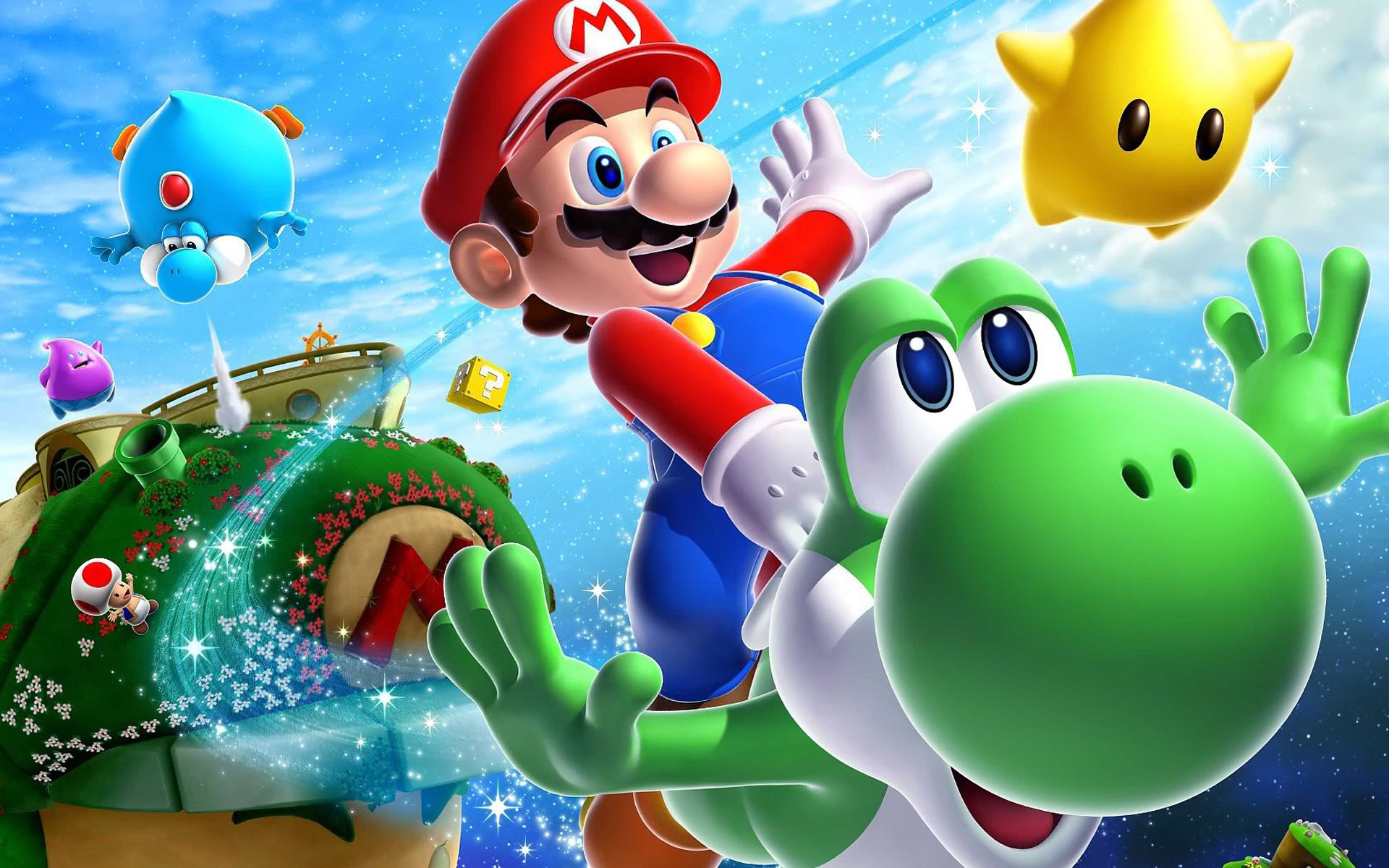Free download Super Mario Galaxy 2 Wallpaper HD Background 1920x1080 for  your Desktop Mobile  Tablet  Explore 50 Super Mario Galaxy 2 Wallpaper  Hd  Super Mario Wallpaper Super Mario Backgrounds Super Mario Kart  Wallpaper