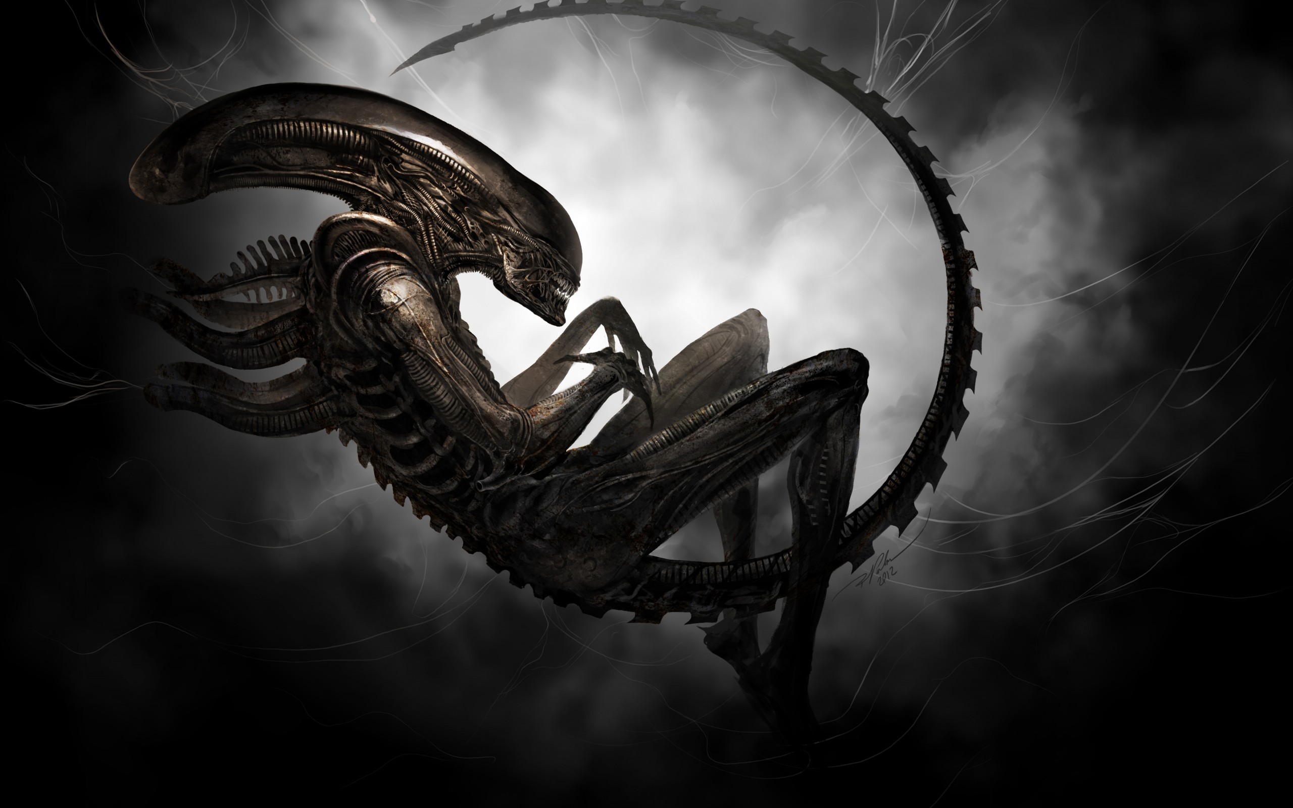 Alien Alien In Black Space Background, Prometheus Picture Background Image  And Wallpaper for Free Download