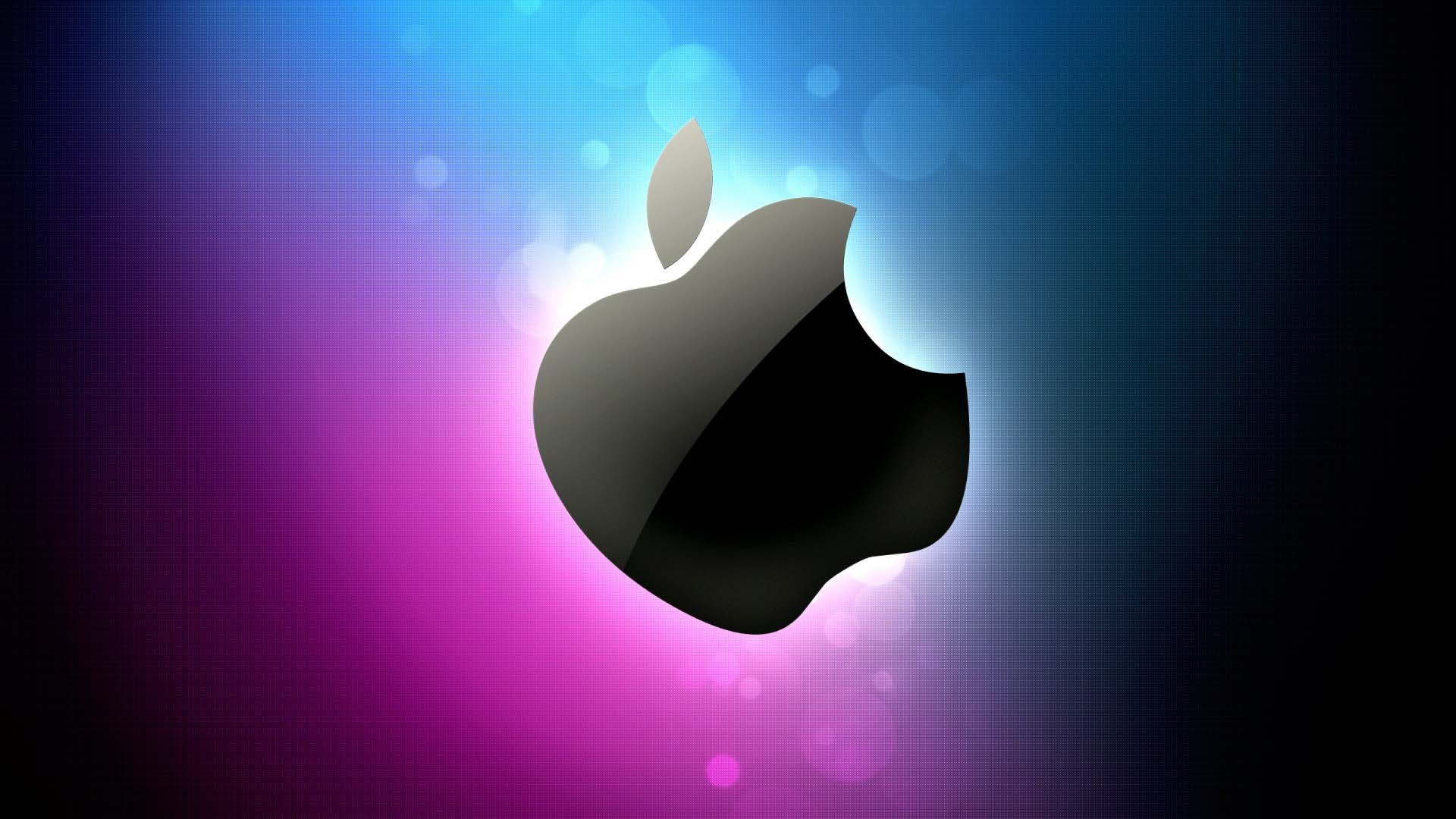 Computers Apple Pink Blue Wallpaper 1920x1080 - Cool PC Wallpapers 1920x1080