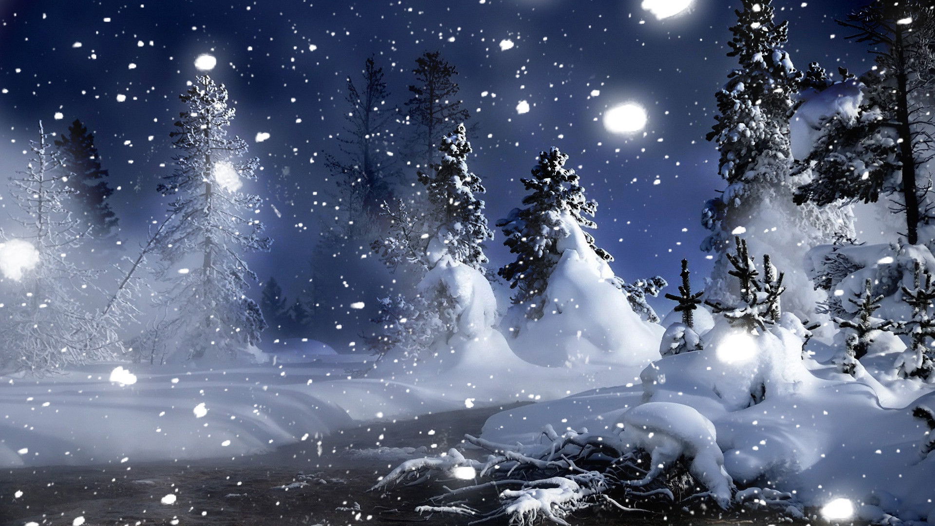 Snowing Desktop Background 61 Pictures