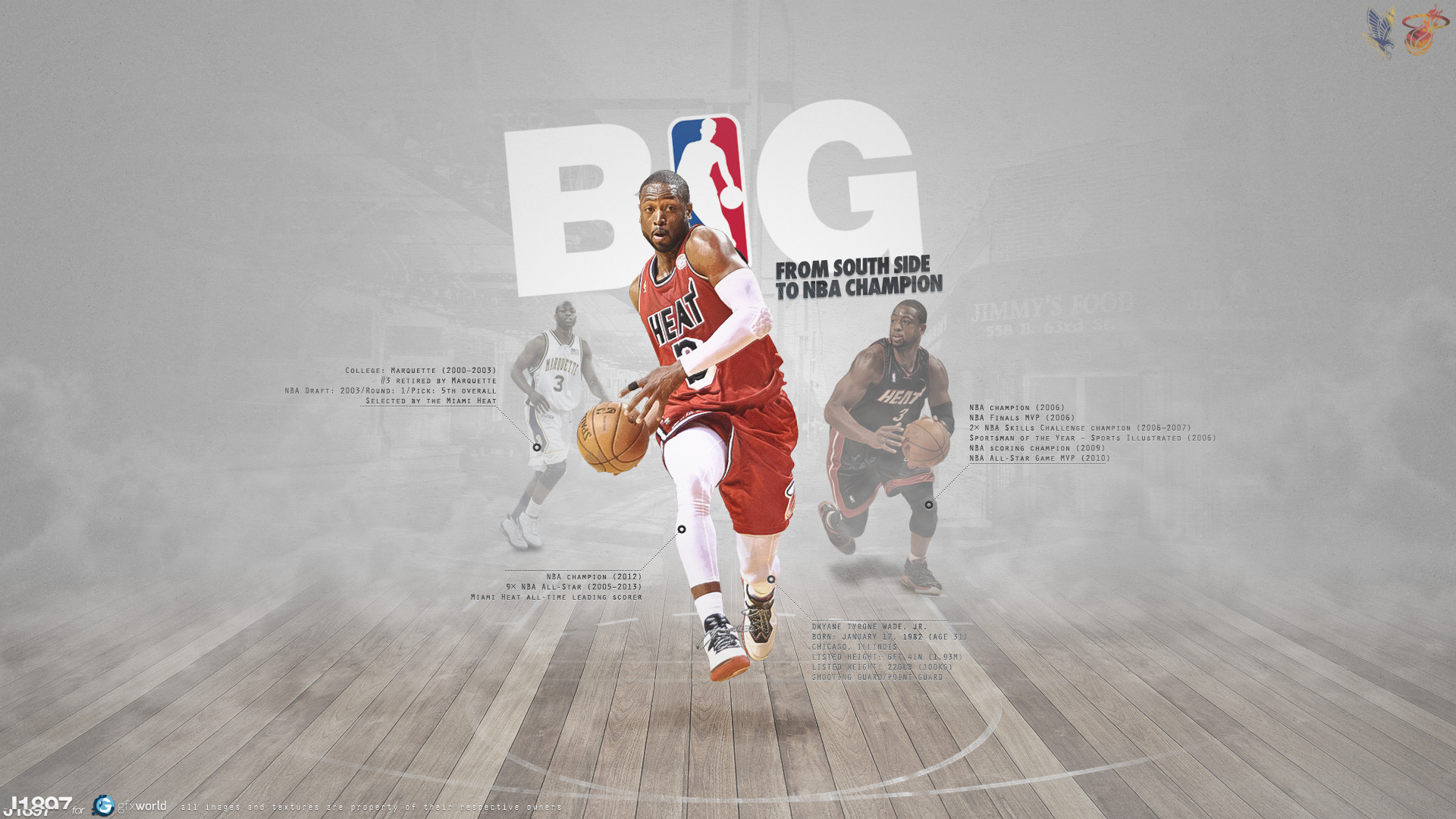Dwyane Wade by J1897 1920x1080
