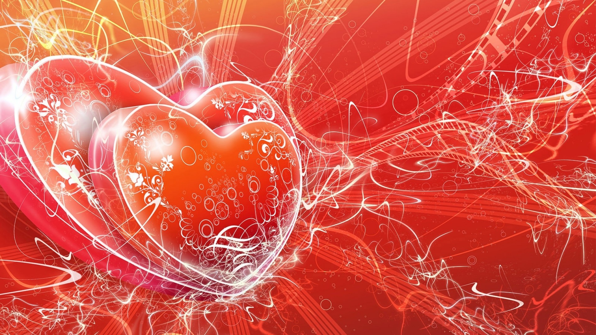 Red Love Heart Background (41+ pictures)