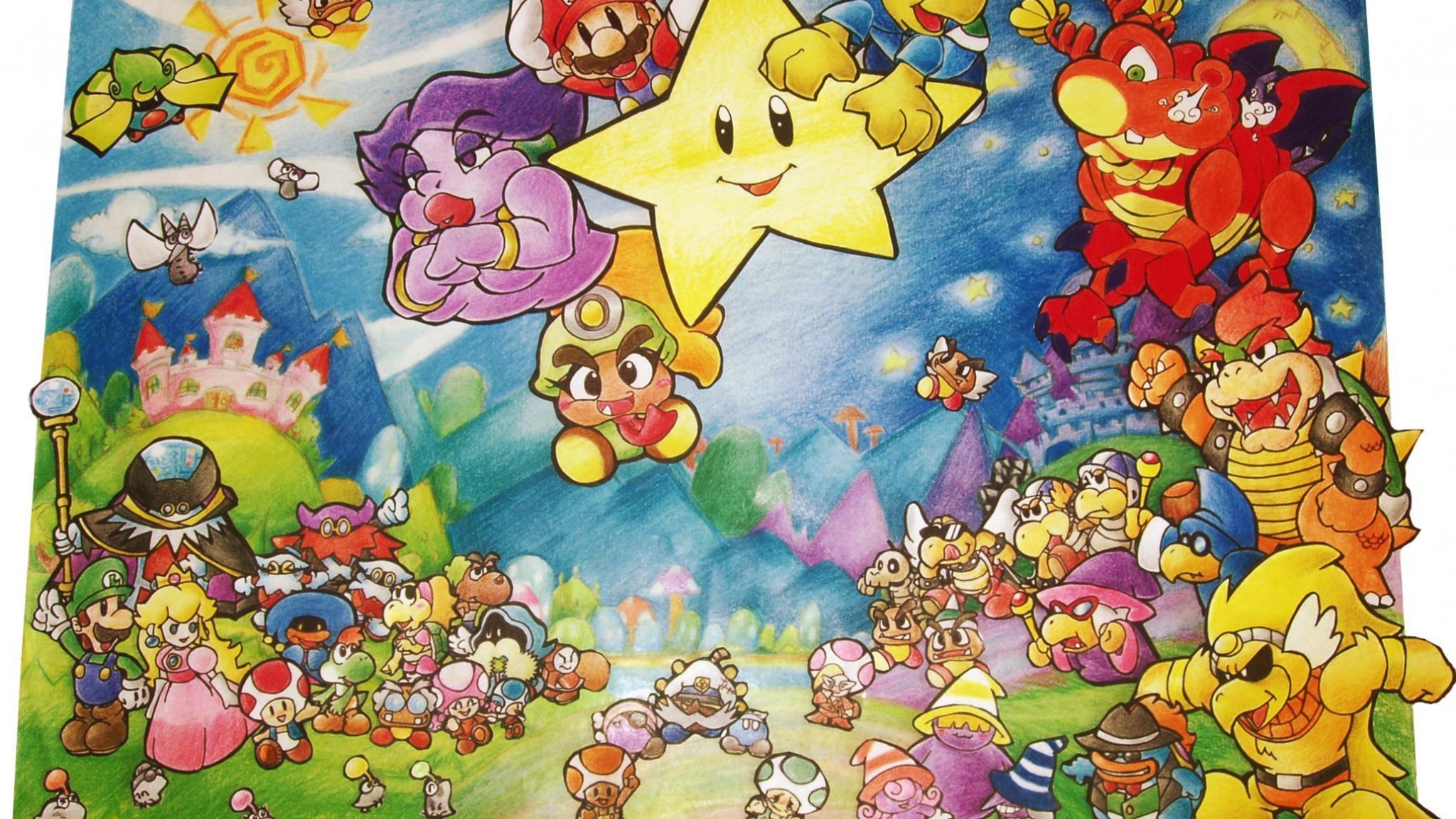 Super Paper Mario Nintendo Wallpaper Normal Wallpaper  Fans Share