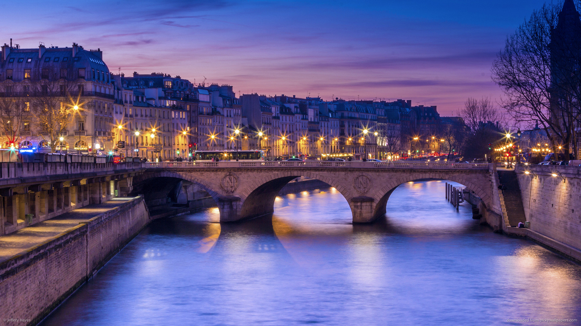 Bridge in Paris picture 1920x1080