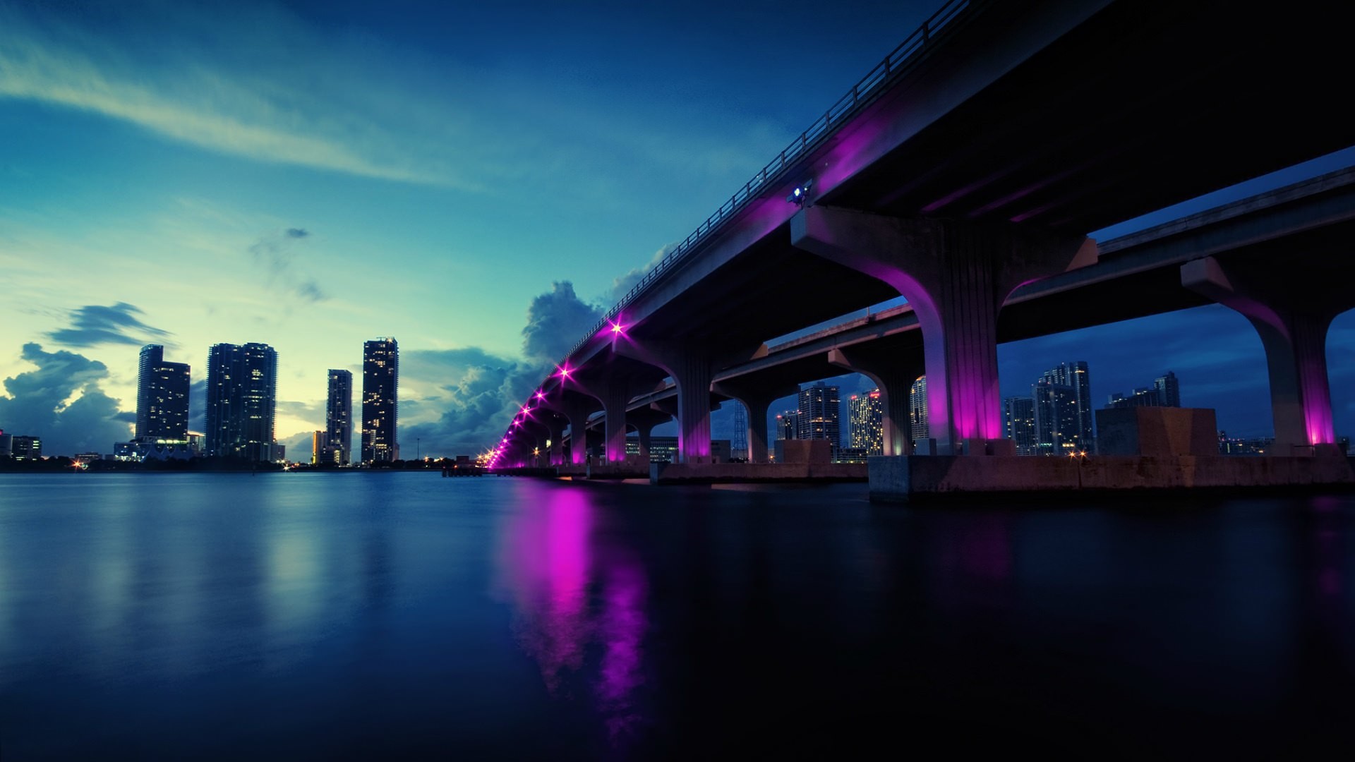 Evening city Wallpaper 1920x1080