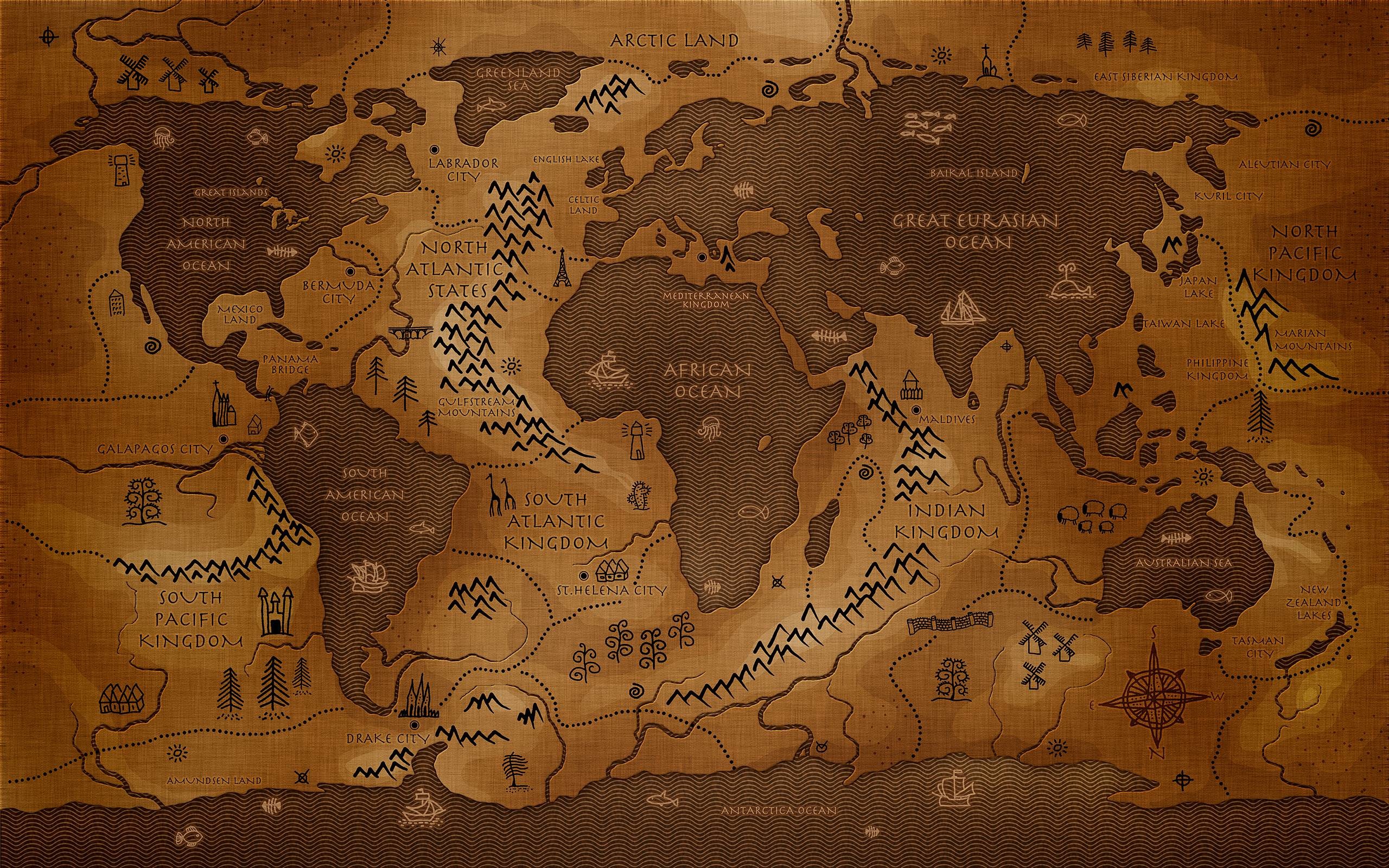 middle earth map wallpaper